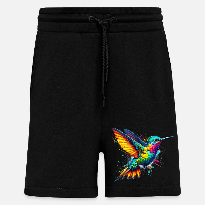 Hummingbird - Shorts - made by SPREAD - SOLID BLACK