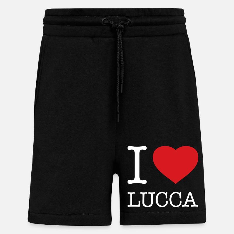 I LOVE LUCCA - Shorts - made by SPREAD - SOLID BLACK