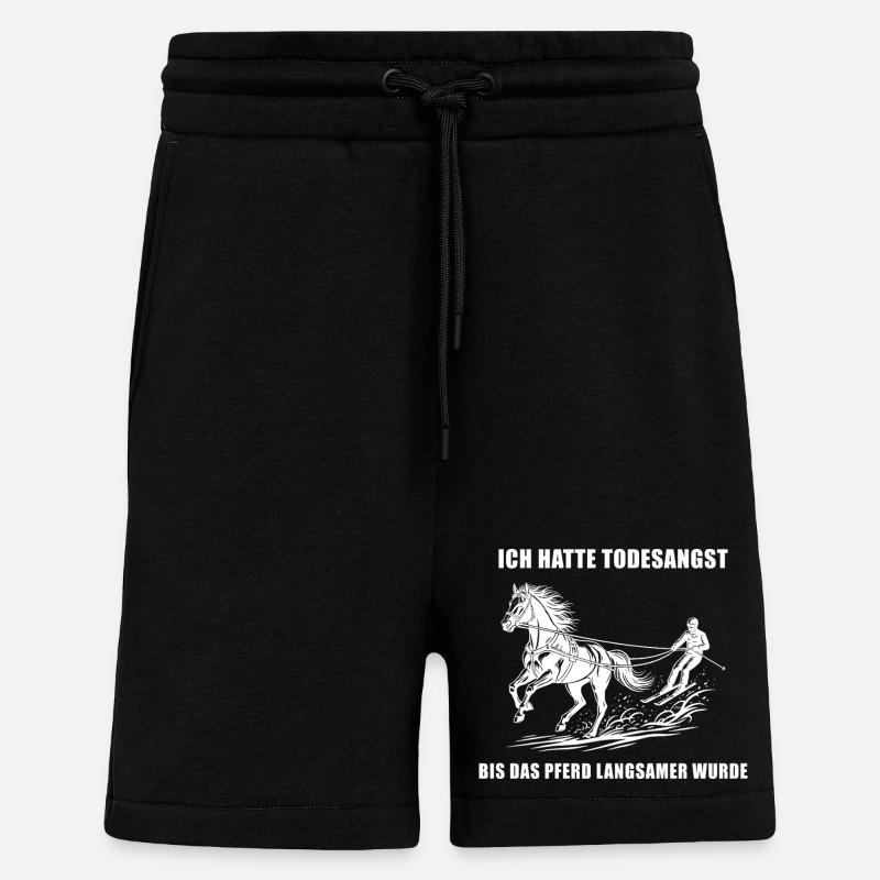 Bis das Pferd langsamer wurde - Shorts - made by SPREAD - SOLID BLACK