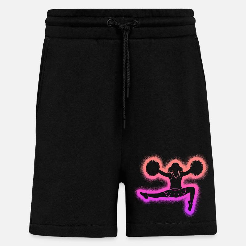 Cheerleading Kinder Mädchen Damen Cheerleader - Shorts - made by SPREAD - SOLID BLACK