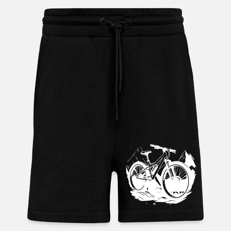 Graphismes de VTT - Short bio décontracté fabriqué en UE - SOLID BLACK