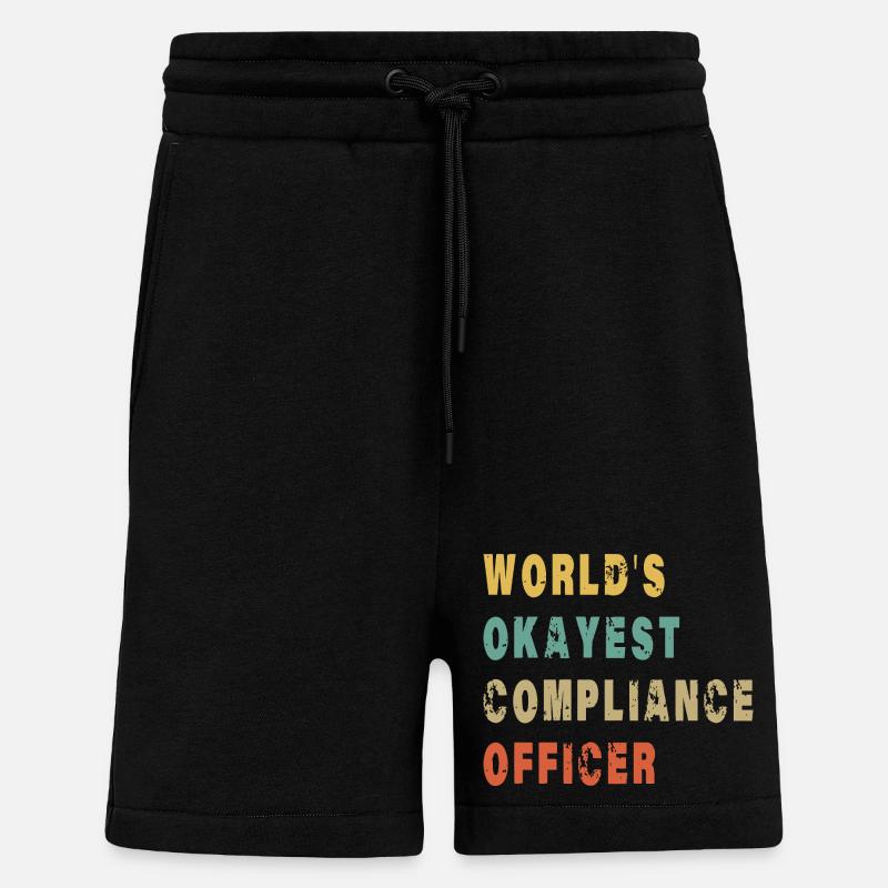 Der weltweit beste Compliance-Beauftragte - Shorts - made by SPREAD - SOLID BLACK