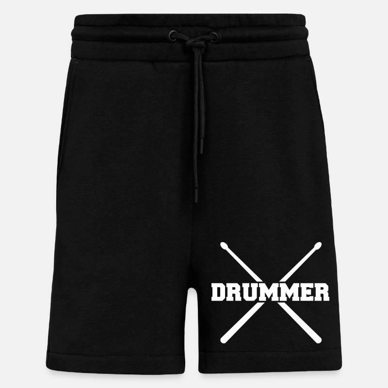Drummer Sticks – Schlagzeug - Shorts - made by SPREAD - SOLID BLACK