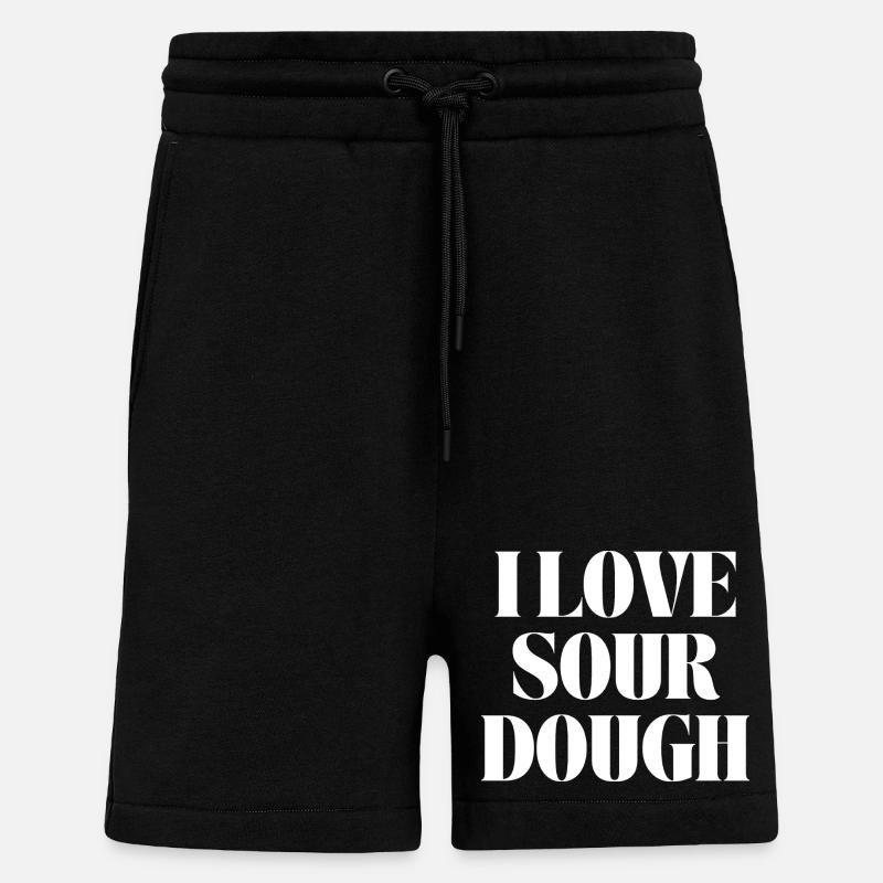 Ich liebe Sauerteig - Shorts - made by SPREAD - SOLID BLACK