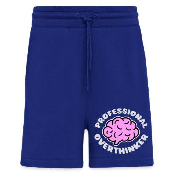 Professional Overthinker Lustig Grübeln Angst Logo - Shorts - made by SPREAD - Iconic Blue - Vorne