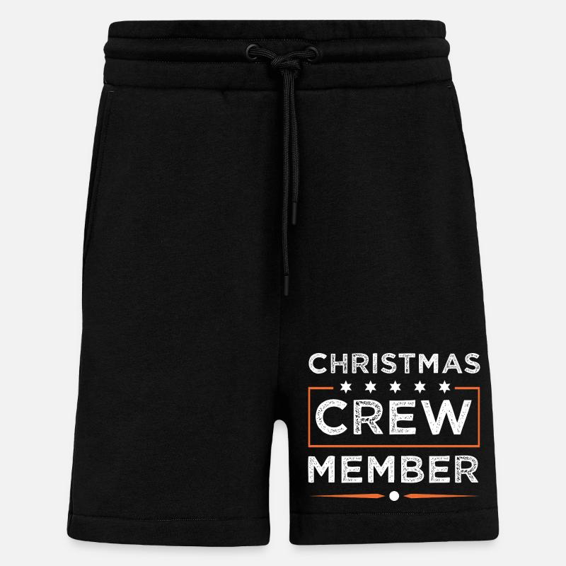 Équipage de Noël - Short bio décontracté fabriqué en UE - SOLID BLACK
