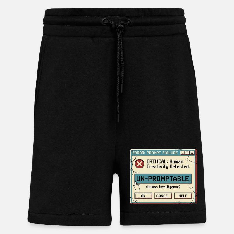 Non sollicité - Short bio décontracté fabriqué en UE - SOLID BLACK