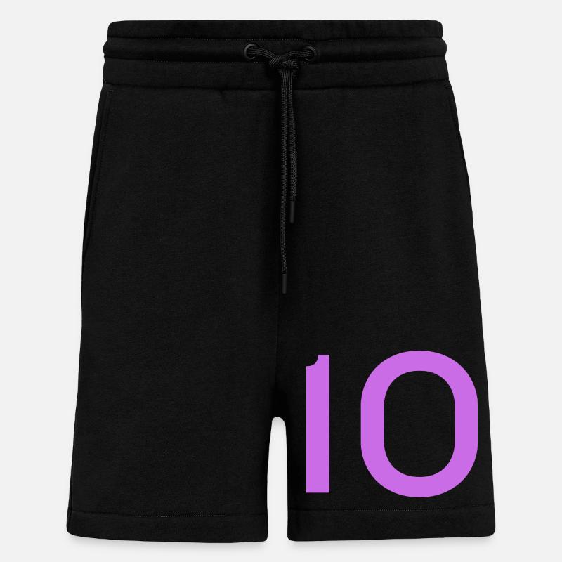 10 - Short bio décontracté fabriqué en UE - SOLID BLACK