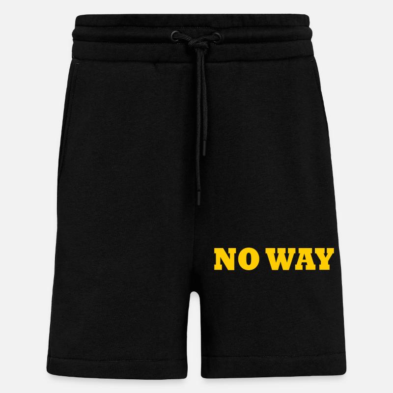 No way - Short bio décontracté fabriqué en UE - SOLID BLACK
