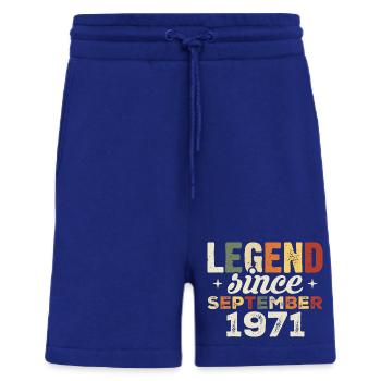 Legendär seit September 1971 Geburtstag September - Shorts - made by SPREAD - Iconic Blue - Vorne
