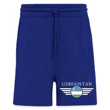 J’aime l’Ouzbékistan, T-shirt design de style élégance - Short bio décontracté fabriqué en UE - Iconic Blue - Devant