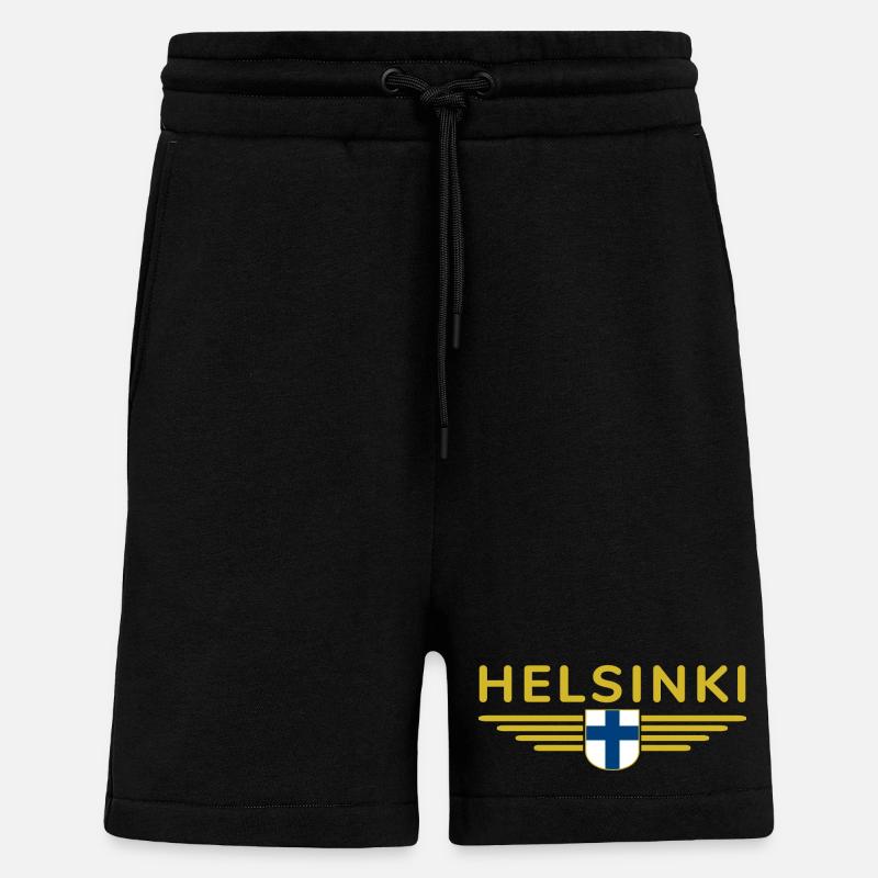 Helsinki Design – Nordic Elegance - Shorts - made by SPREAD - SOLID BLACK