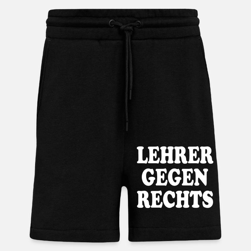 Lehrer gegen rechts - Shorts - made by SPREAD - SOLID BLACK