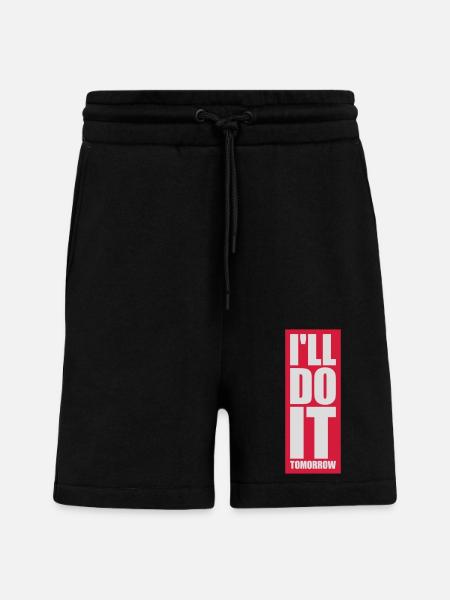 do it tomorrow quote - Shorts - made by SPREAD - SOLID BLACK