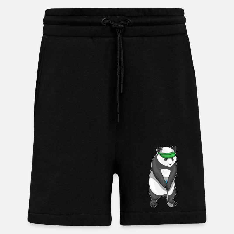 Panda Golf Golfschläger - Shorts - made by SPREAD - SOLID BLACK