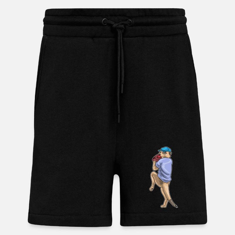 Erdmännchen Baseball Baseballhandschuh - Shorts - made by SPREAD - SOLID BLACK