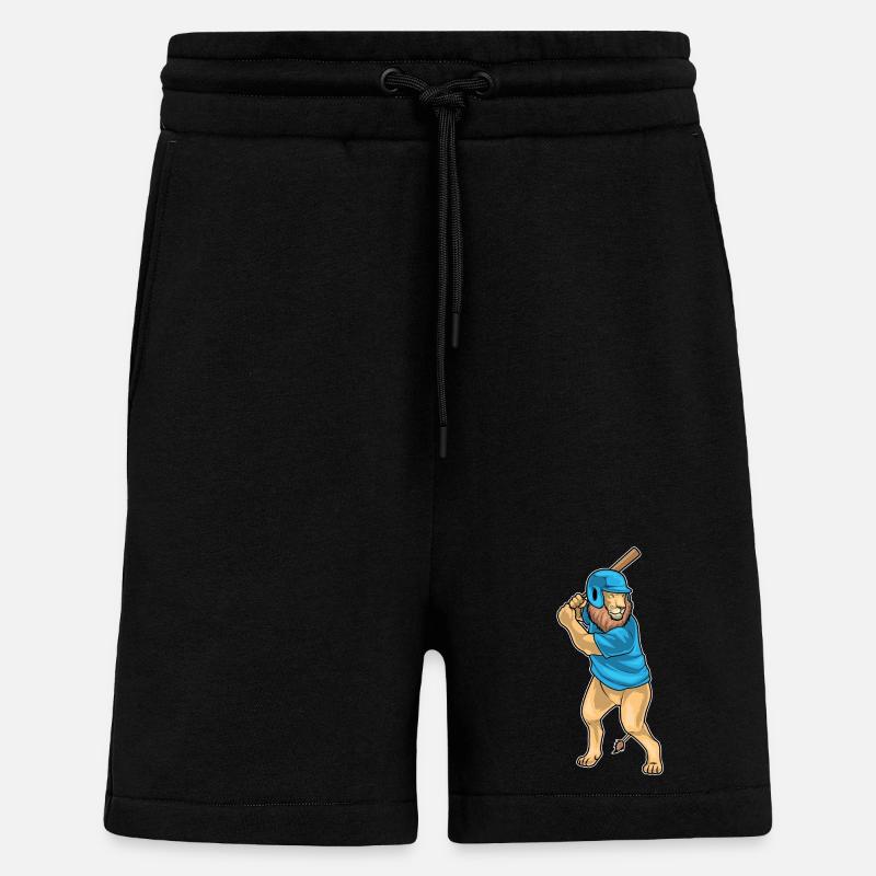 Löwe Baseball Baseballschläger - Shorts - made by SPREAD - SOLID BLACK