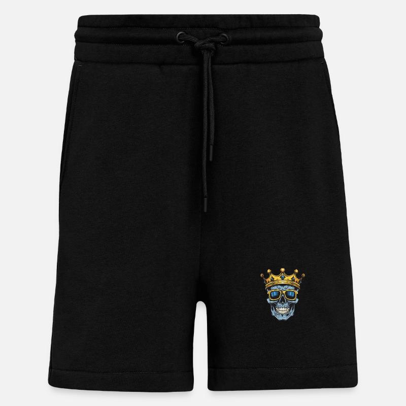 Skull King - Shorts - made by SPREAD - SOLID BLACK