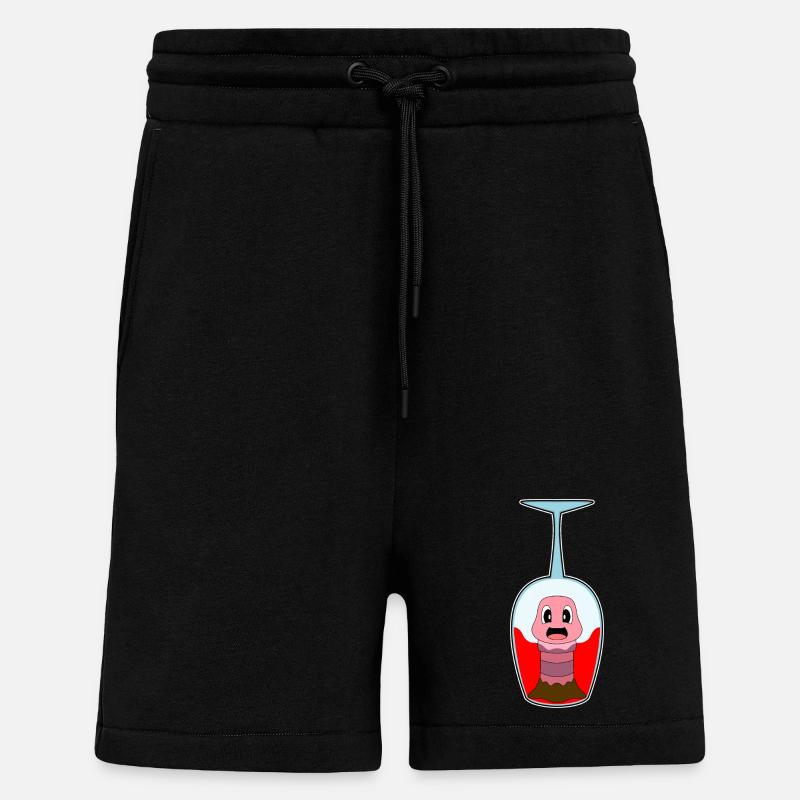Wurm Rotwein - Shorts - made by SPREAD - SOLID BLACK