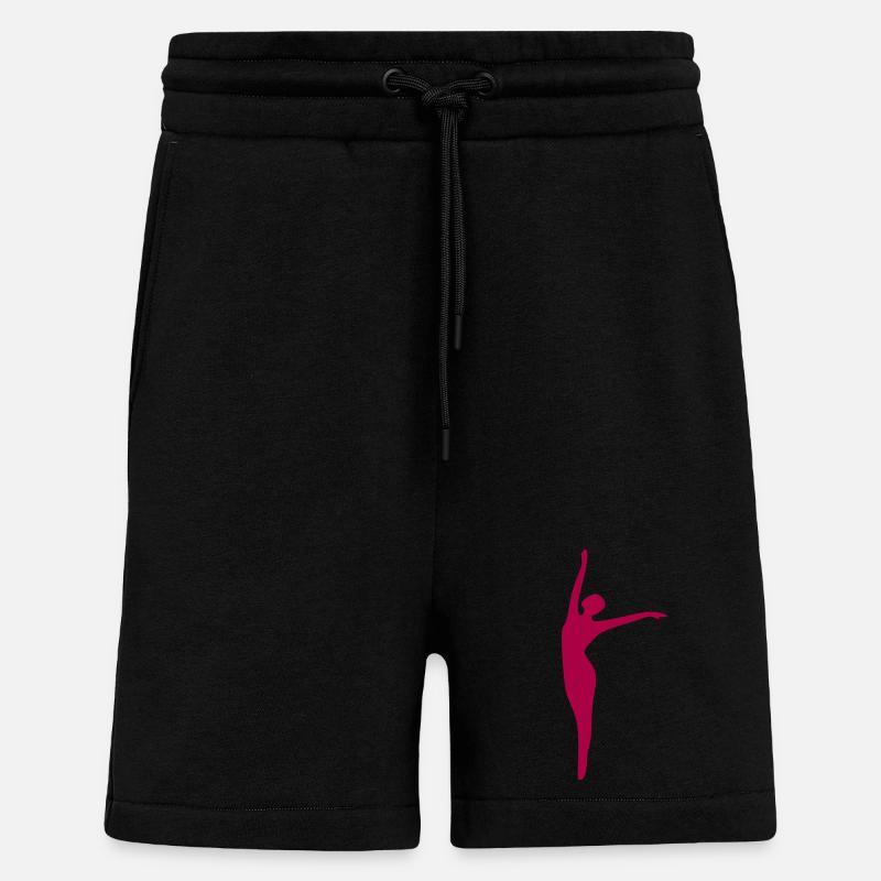 Danse - Short bio décontracté fabriqué en UE - SOLID BLACK