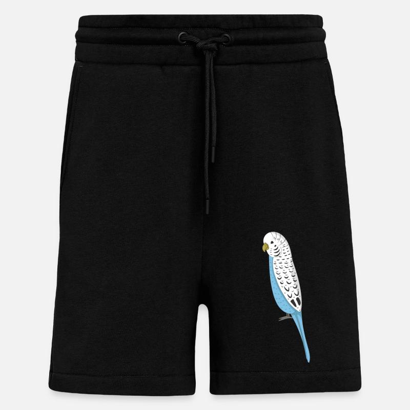 budgerigar - Shorts - made by SPREAD - SOLID BLACK