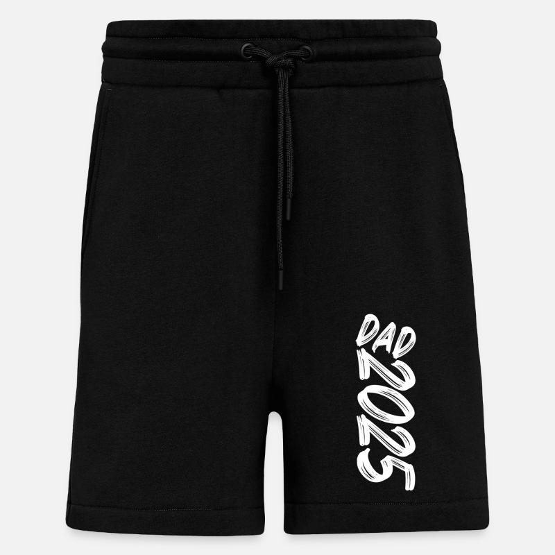 Papa 2025 - Short bio décontracté fabriqué en UE - SOLID BLACK