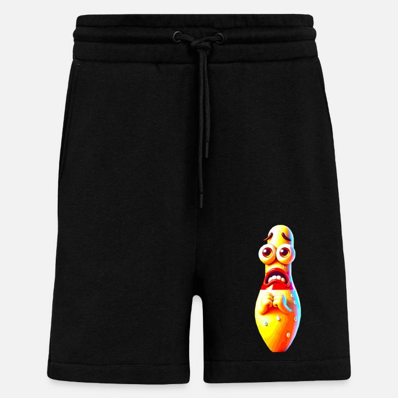 Ängstliche Kegel Bowling - Shorts - made by SPREAD - SOLID BLACK