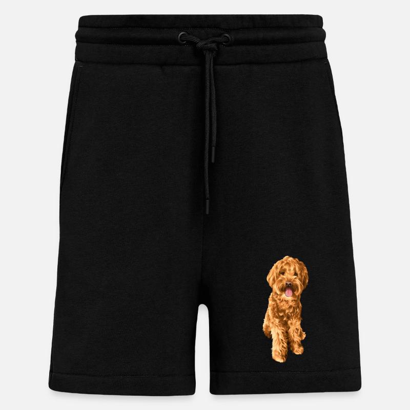 Goldendoodle Schnoodle - Shorts - made by SPREAD - SOLID BLACK