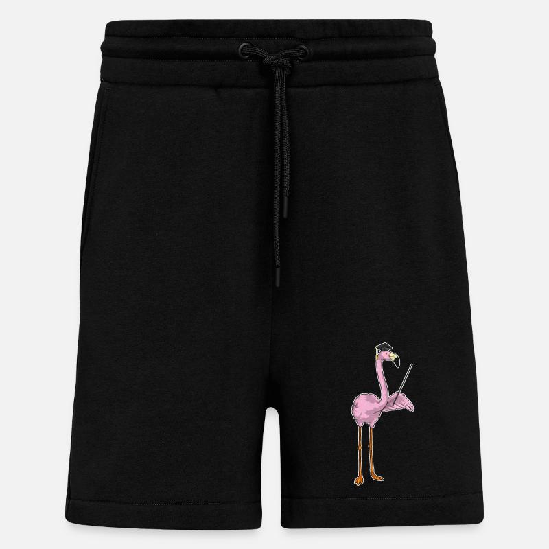 Flamingo Student Diplom - Shorts - made by SPREAD - SOLID BLACK