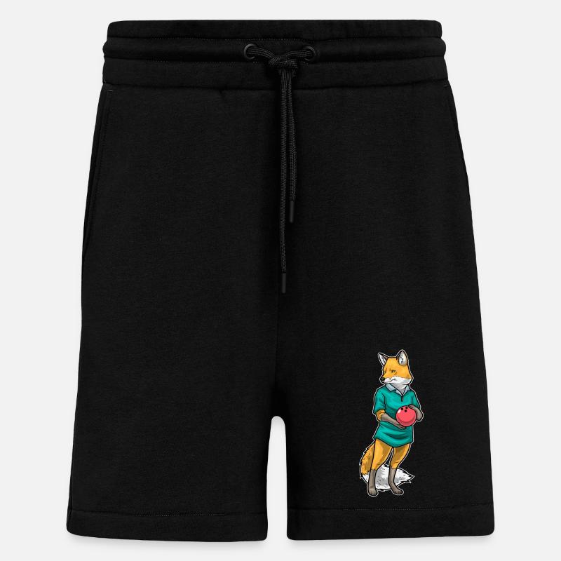 Fuchs Bowling Bowlingkugel - Shorts - made by SPREAD - SOLID BLACK