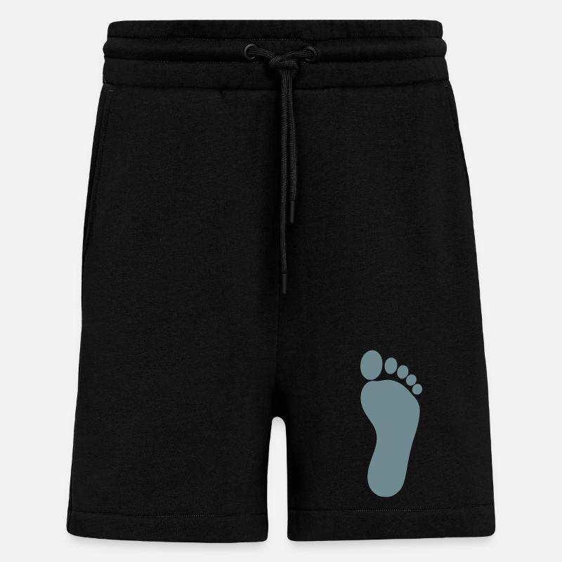 Podiatrie de soins des pieds bleus - Short bio décontracté fabriqué en UE - SOLID BLACK