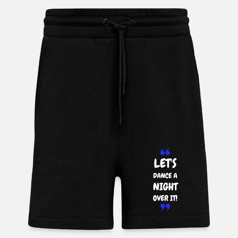 Dansons une nuit dessus ! - Short bio décontracté fabriqué en UE - SOLID BLACK