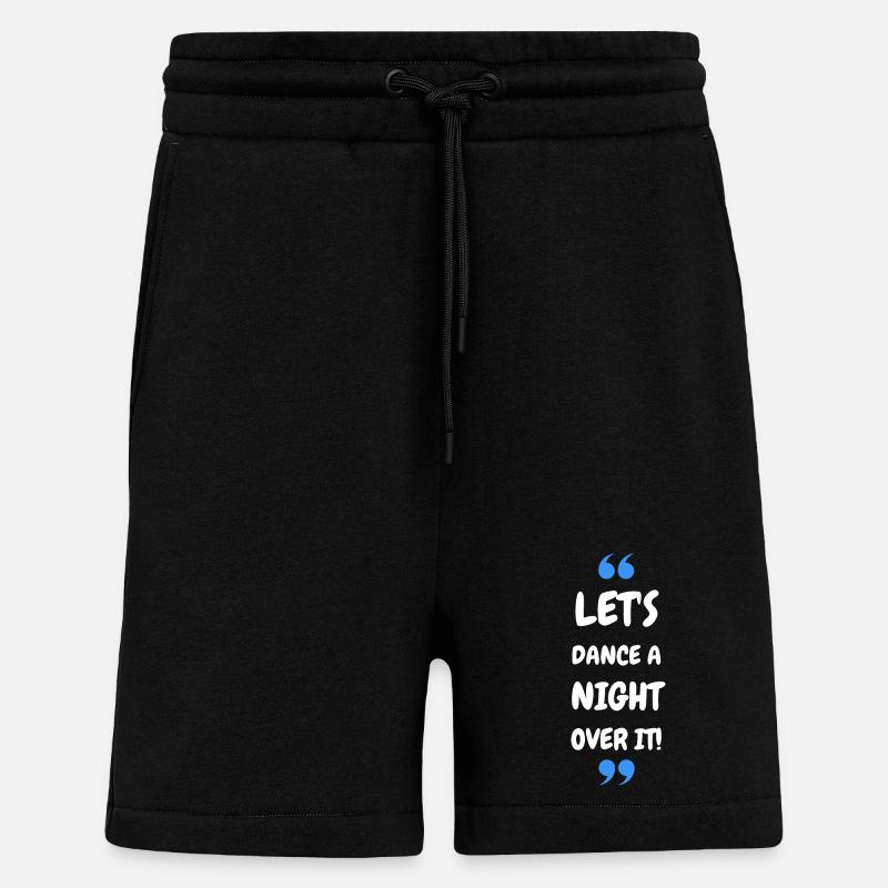 Dansons une nuit dessus ! - Short bio décontracté fabriqué en UE - SOLID BLACK