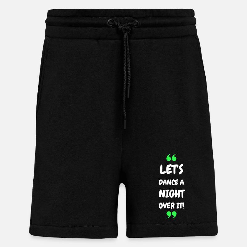 Dansons une nuit dessus ! - Short bio décontracté fabriqué en UE - SOLID BLACK