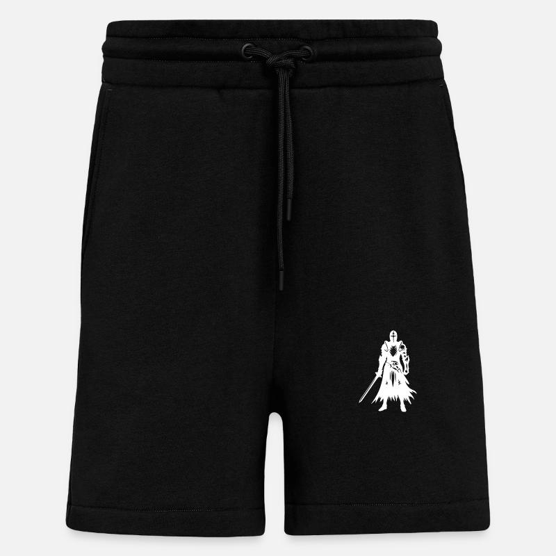 Ritter mit Schwert - Shorts - made by SPREAD - SOLID BLACK