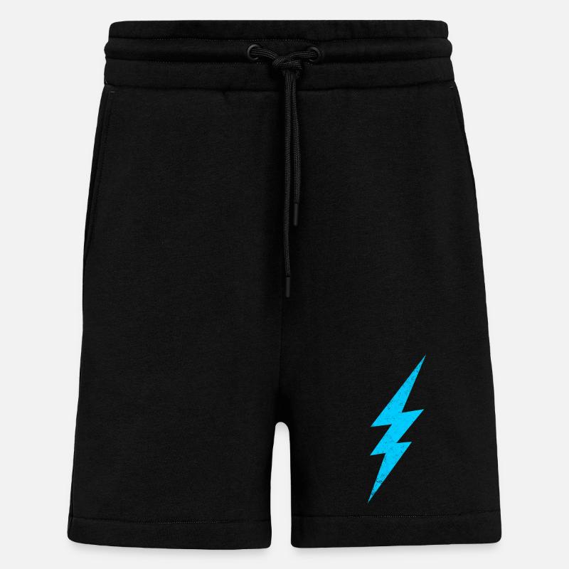 Conception de l’énergie de la foudre - Short bio décontracté fabriqué en UE - SOLID BLACK
