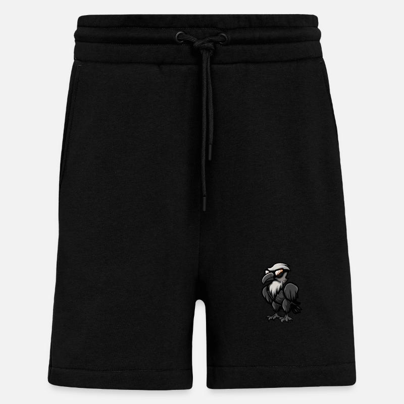 Harpie oiseau animal cool - Short bio décontracté fabriqué en UE - SOLID BLACK