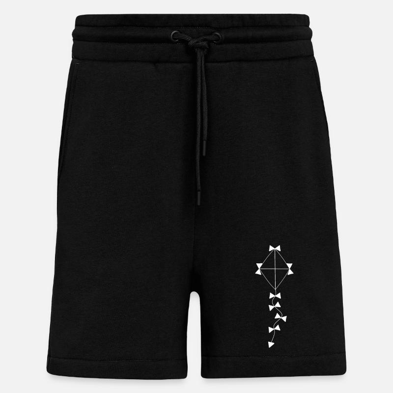 Automne blanc dragon - Short bio décontracté fabriqué en UE - SOLID BLACK