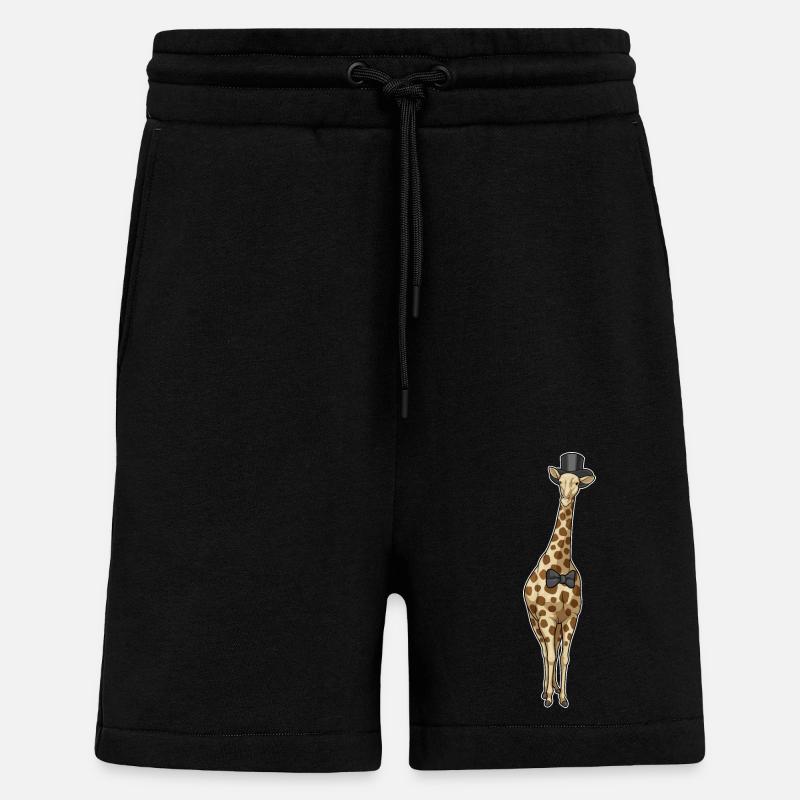 Mariage Giraffe Groom Bow - Short bio décontracté fabriqué en UE - SOLID BLACK