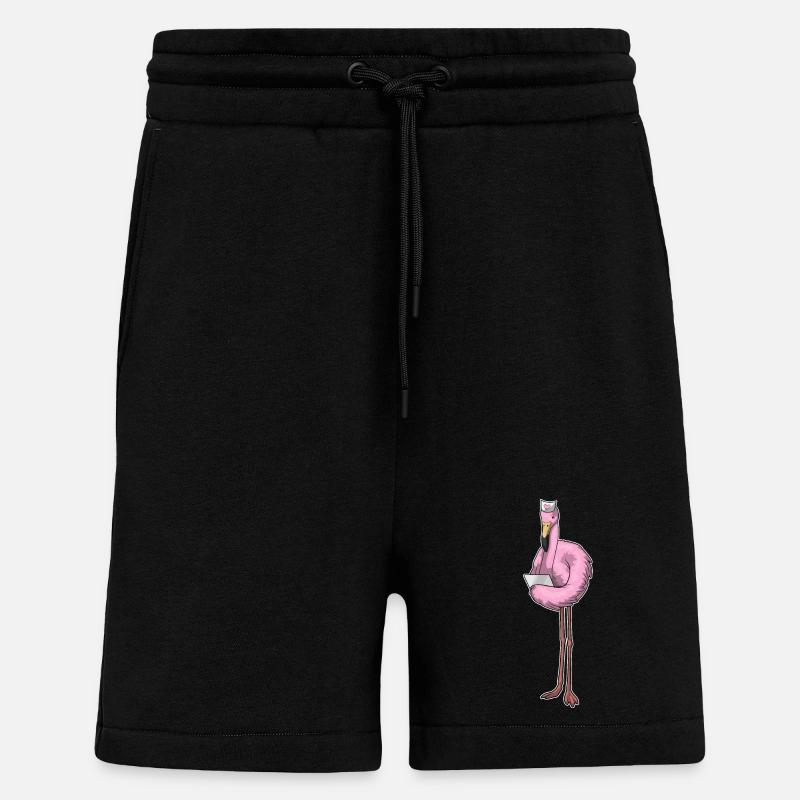 Flamingo Krankenschwester Notiz - Shorts - made by SPREAD - SOLID BLACK