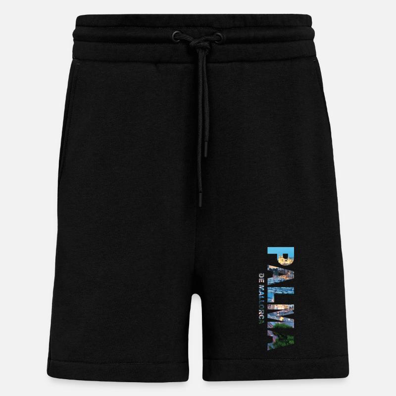 Palma de Mallorca - Shorts - made by SPREAD - SOLID BLACK