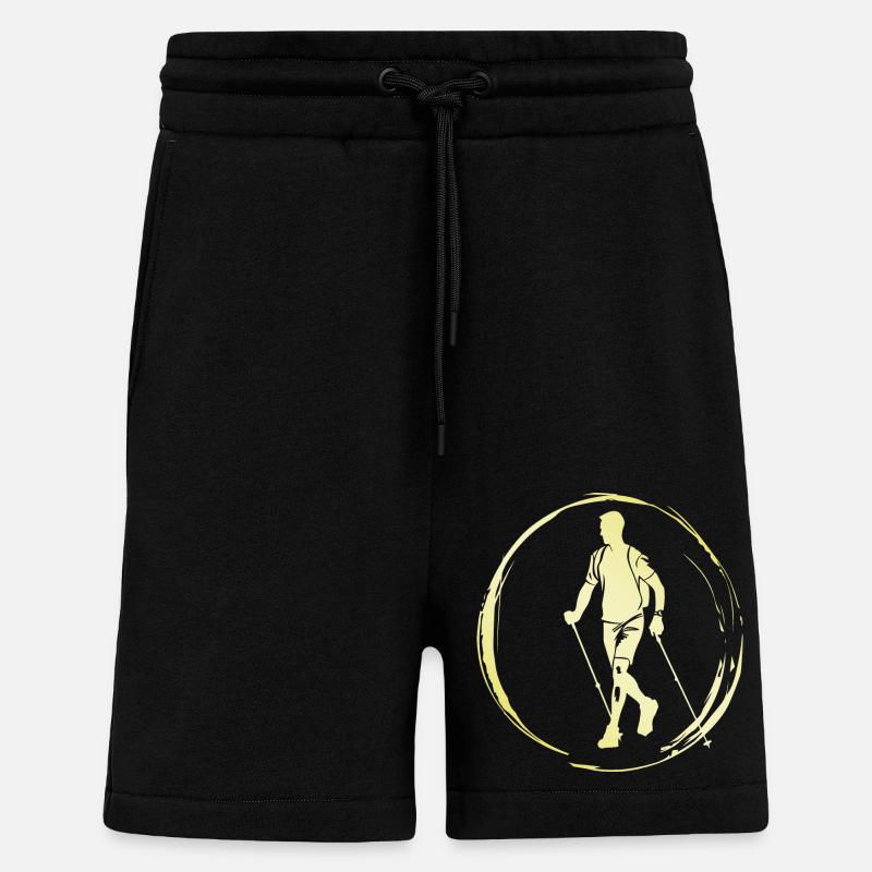Nordic Walking Mann - Shorts - made by SPREAD - SOLID BLACK