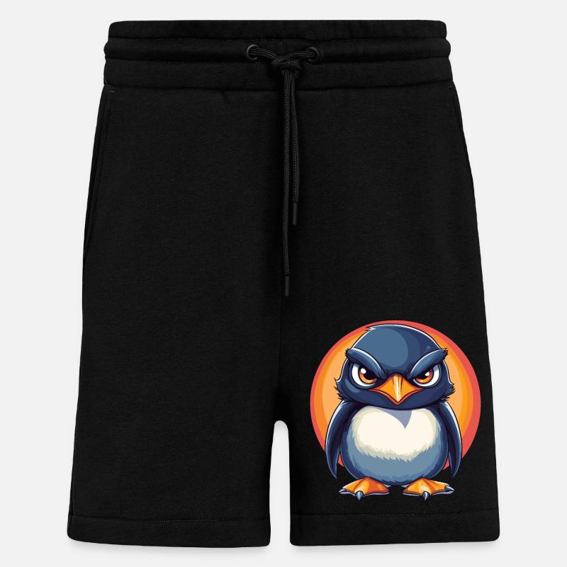 Grummeliger Pinguin - Shorts - made by SPREAD - SOLID BLACK