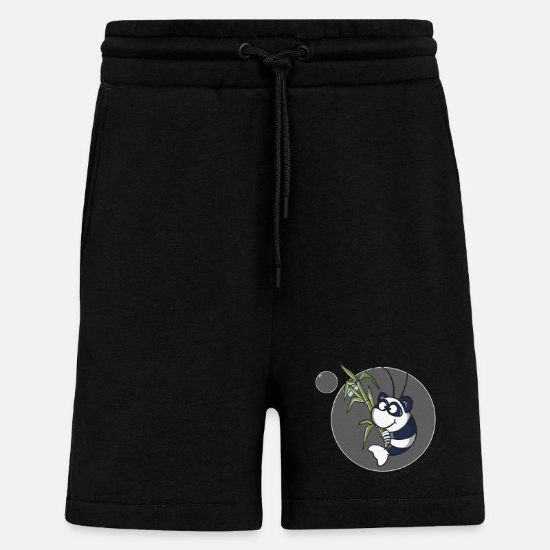 Panda Garnele - Shorts - made by SPREAD - SOLID BLACK