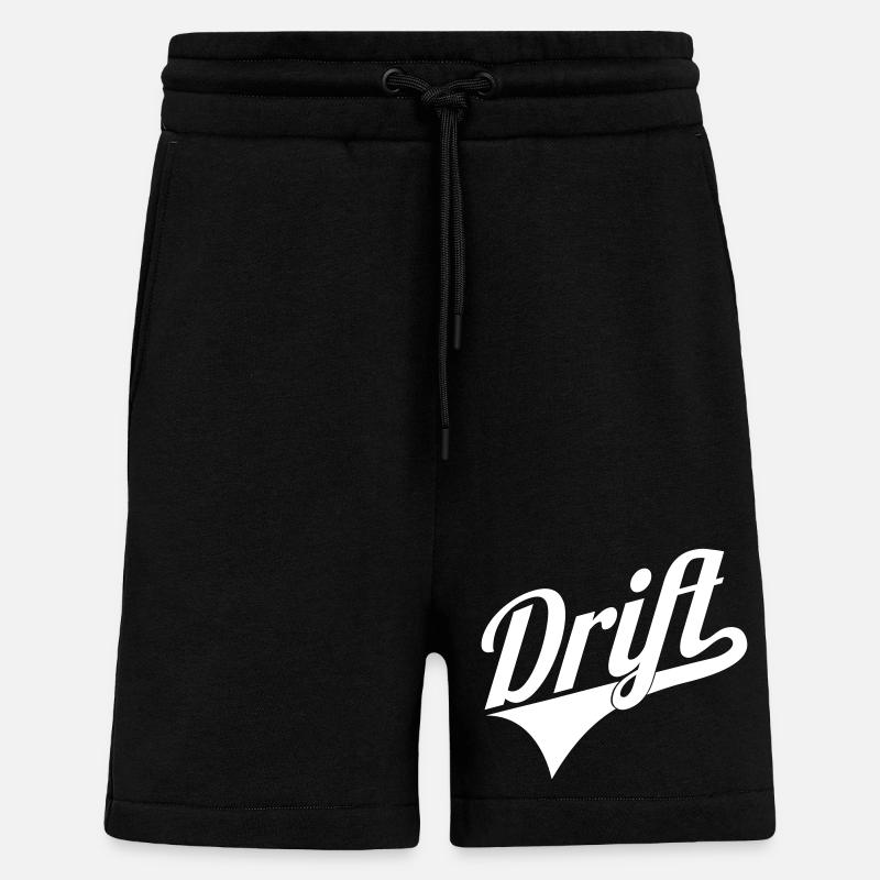 Drift Schriftzug Logo - Shorts - made by SPREAD - SOLID BLACK