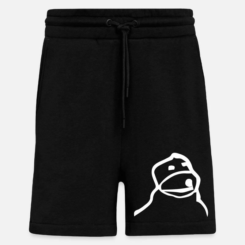 flat eric - design - Short bio décontracté fabriqué en UE - SOLID BLACK