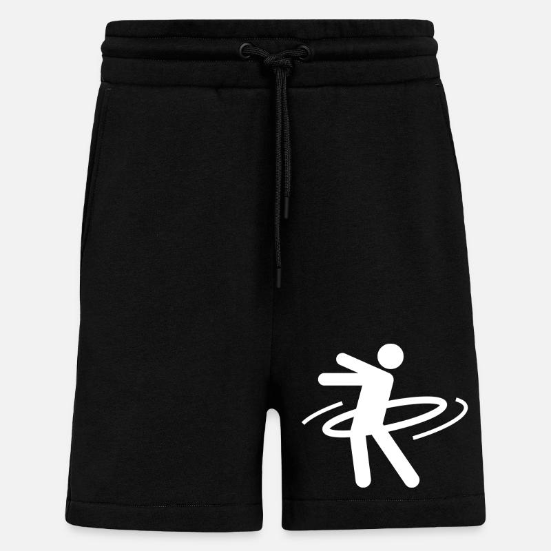 Hulahoop - Short bio décontracté fabriqué en UE - SOLID BLACK