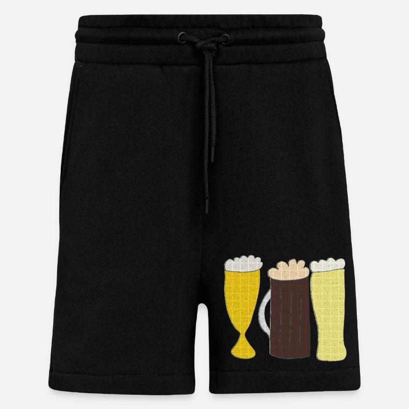 biersorten - Shorts - made by SPREAD - SOLID BLACK