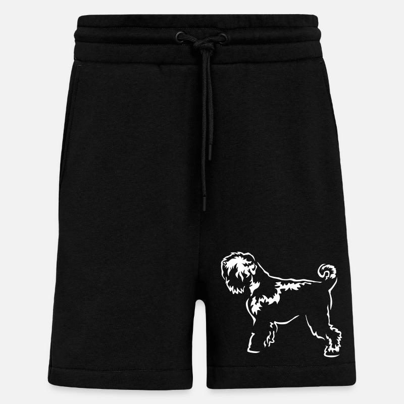 Terrier russe « Black Edition » - Short bio décontracté fabriqué en UE - SOLID BLACK