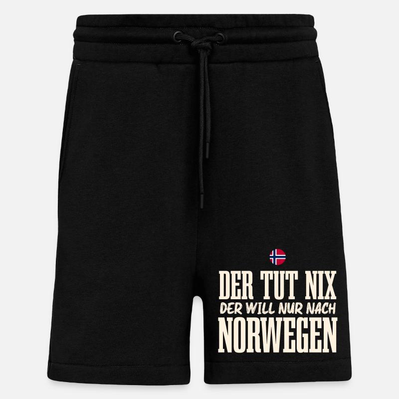 Norwegen - Shorts - made by SPREAD - SOLID BLACK